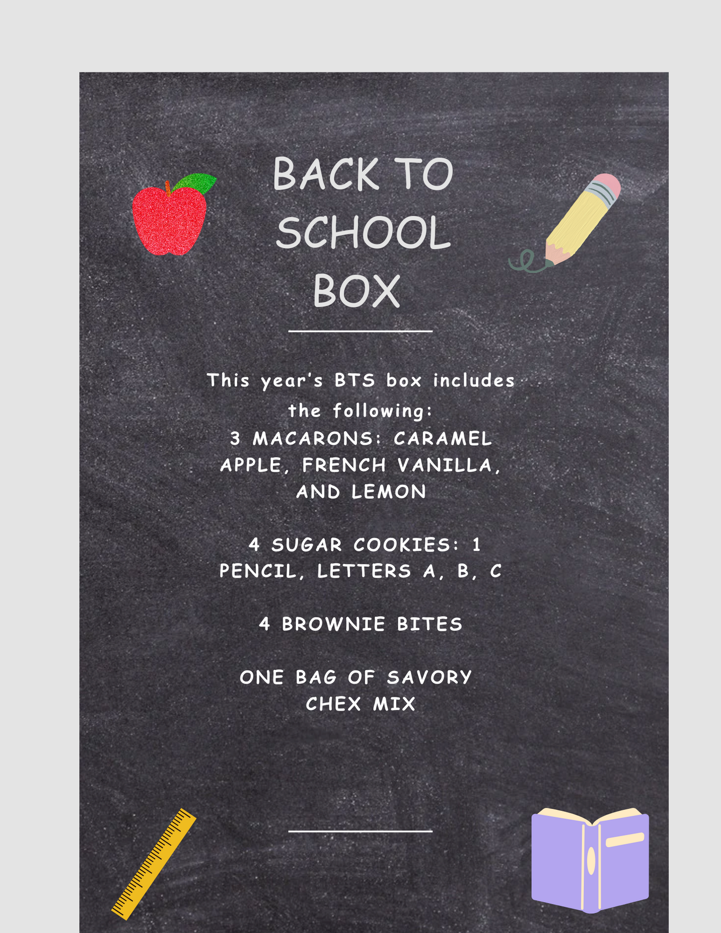 BACK TO SCHOOL BOX